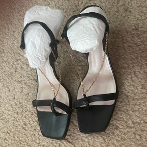 Porte and Paire slingback chain sandal